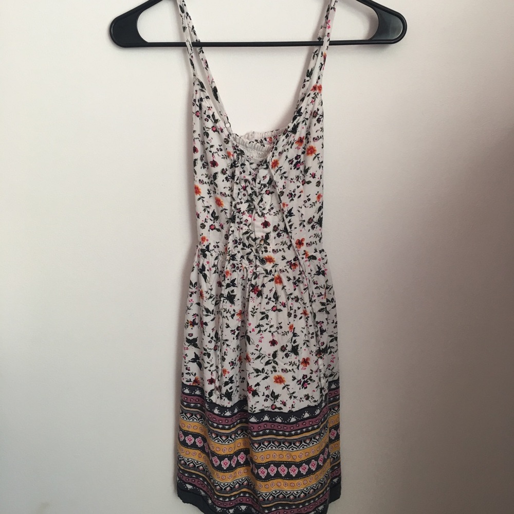 White Floral Summer Dress